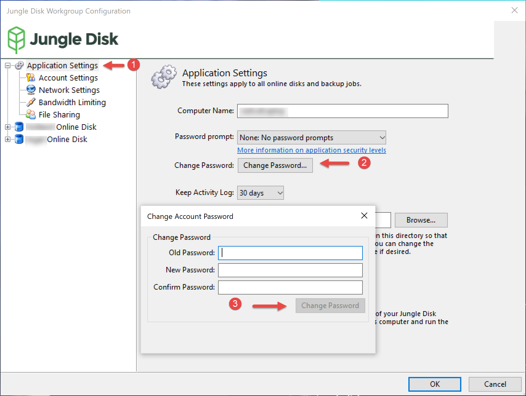 Changing Username Password – CyberFortress Support